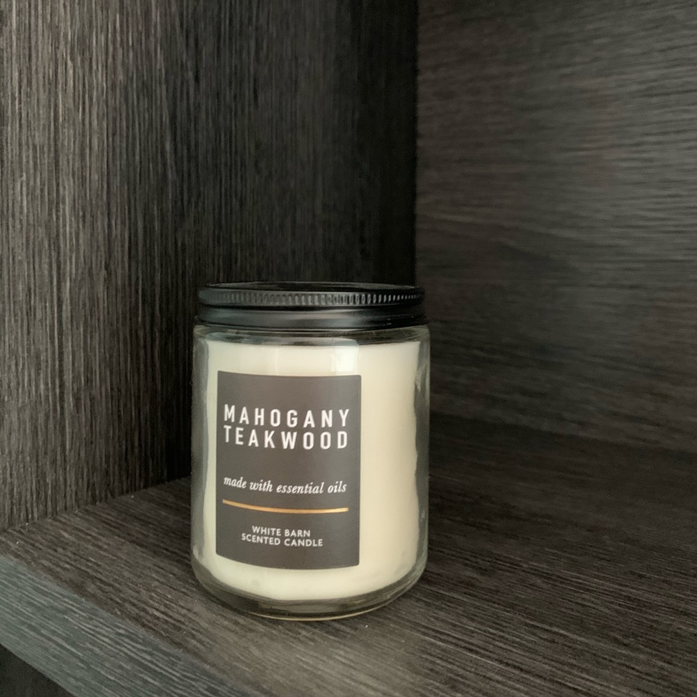 Mahogany Teakwood BBW Single Wick Candle